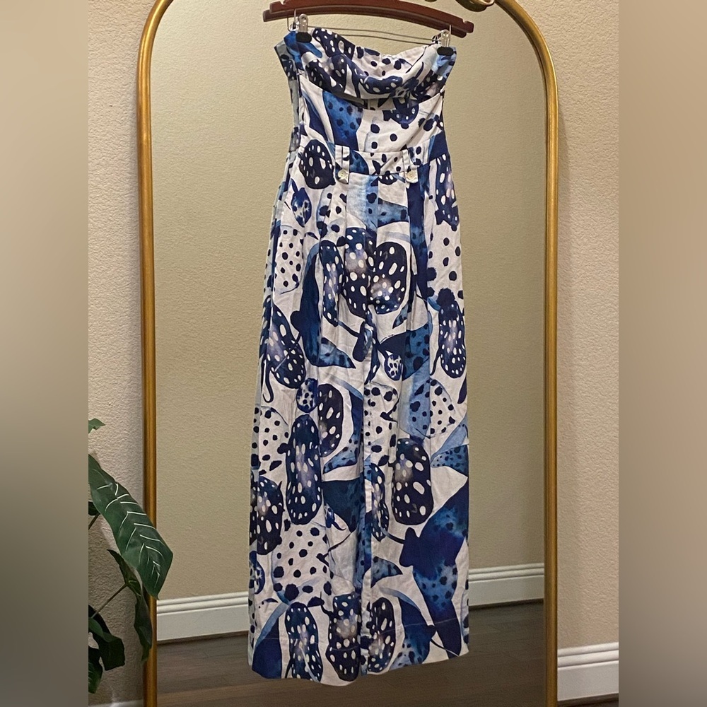 FARM Rio Mantas Strapless Maxi Jumpsuit Size S - Picture 2 of 12